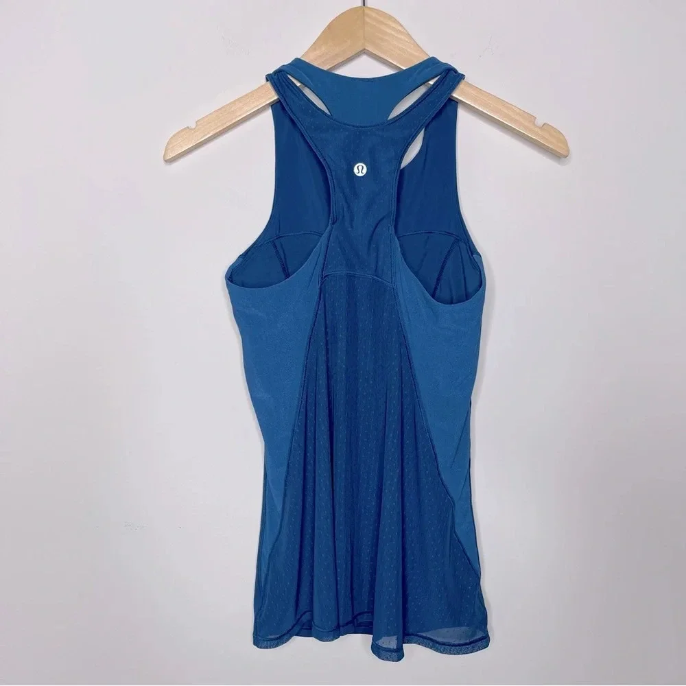 Lululemon Body Con Tank in Poseidon yoga gym streetwear athletic running